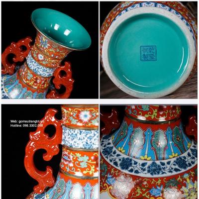 BÌNH BỔ Ô HỌA TIẾT TỨ QUÝ - SẢN PHẨM GỐM SỨ THỦ CÔNG CAO CẤP - QUÀ TẶNG SANG TRỌNG VÀ ĐẲNG CẤP